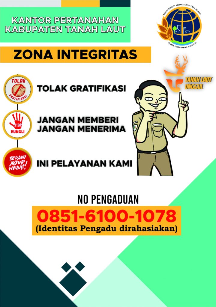 HOTLINE PENGADUAN KANTOR PERTANAHAN KABUPATEN TANAH LAUT