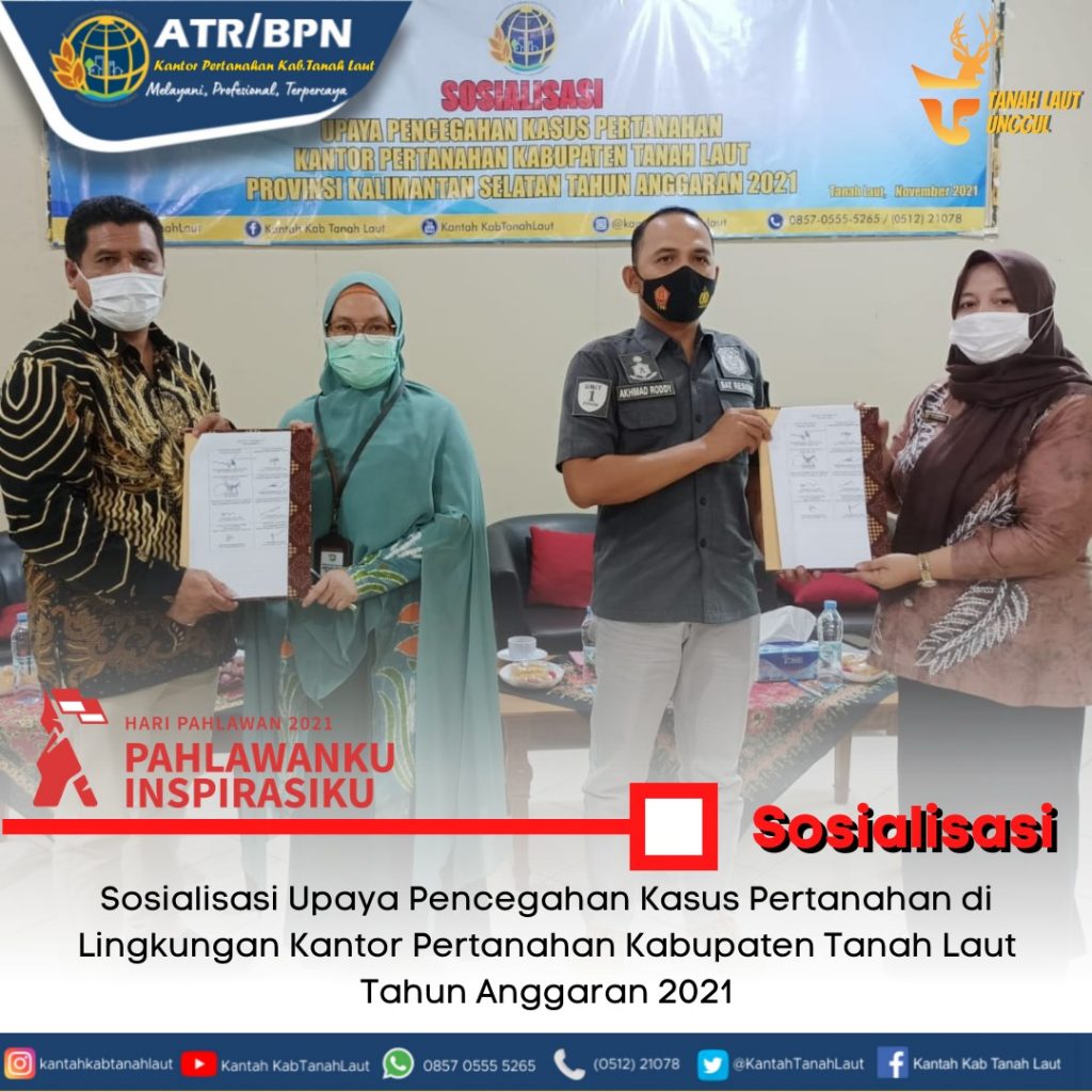 Sosialisasi Upaya Pencegahan Kasus Pertanahan