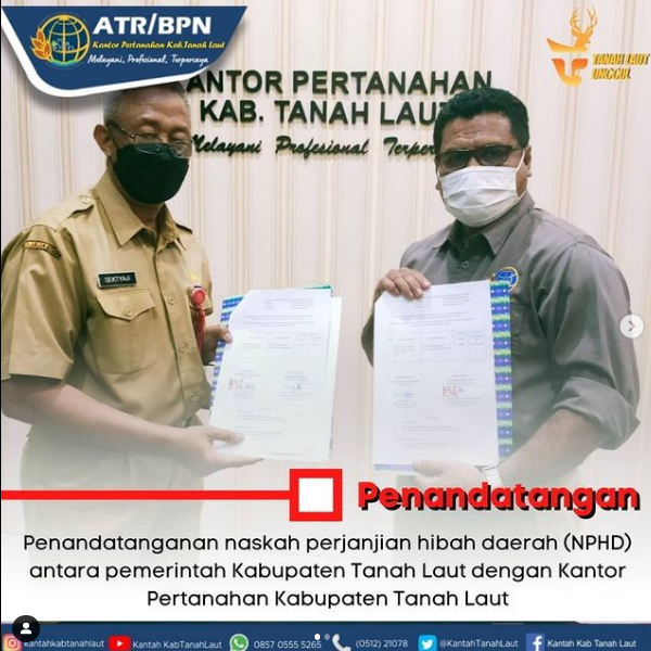 Penandatanganan Naskah Perjanjian Hibah Daerah (NPHD)